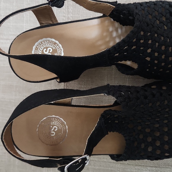 SO Black and Cork Wedges, 7.5M - Picture 12 of 13